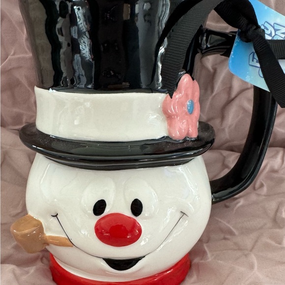 RAE DUNN CHRISTMAS HOLIDAY WINTER FROSTY THE SNOWMAN COFFEE MUG “FROSTY” - Picture 6 of 10